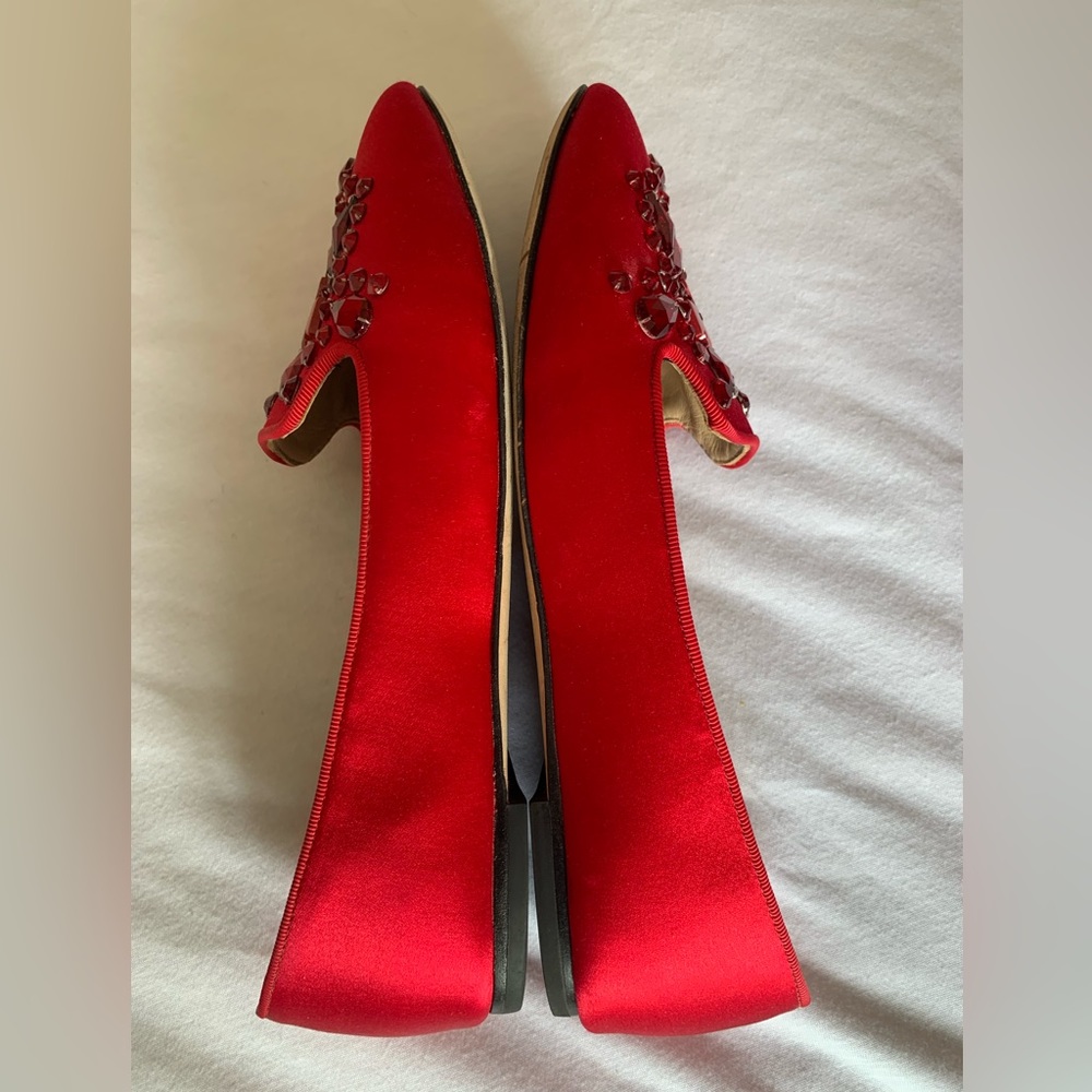 Tory Burch Delphine Logo Satin Loafer - Picture 11 of 12